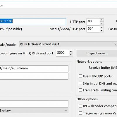 Uniden DB1 Blue Iris Config