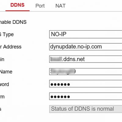 HIKVISION NVR DDNS Config